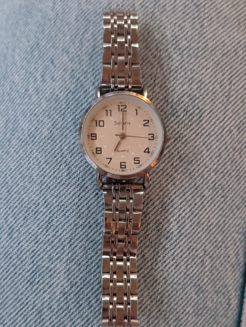 Solaris Stainless Steel Quartz Watch - Silver